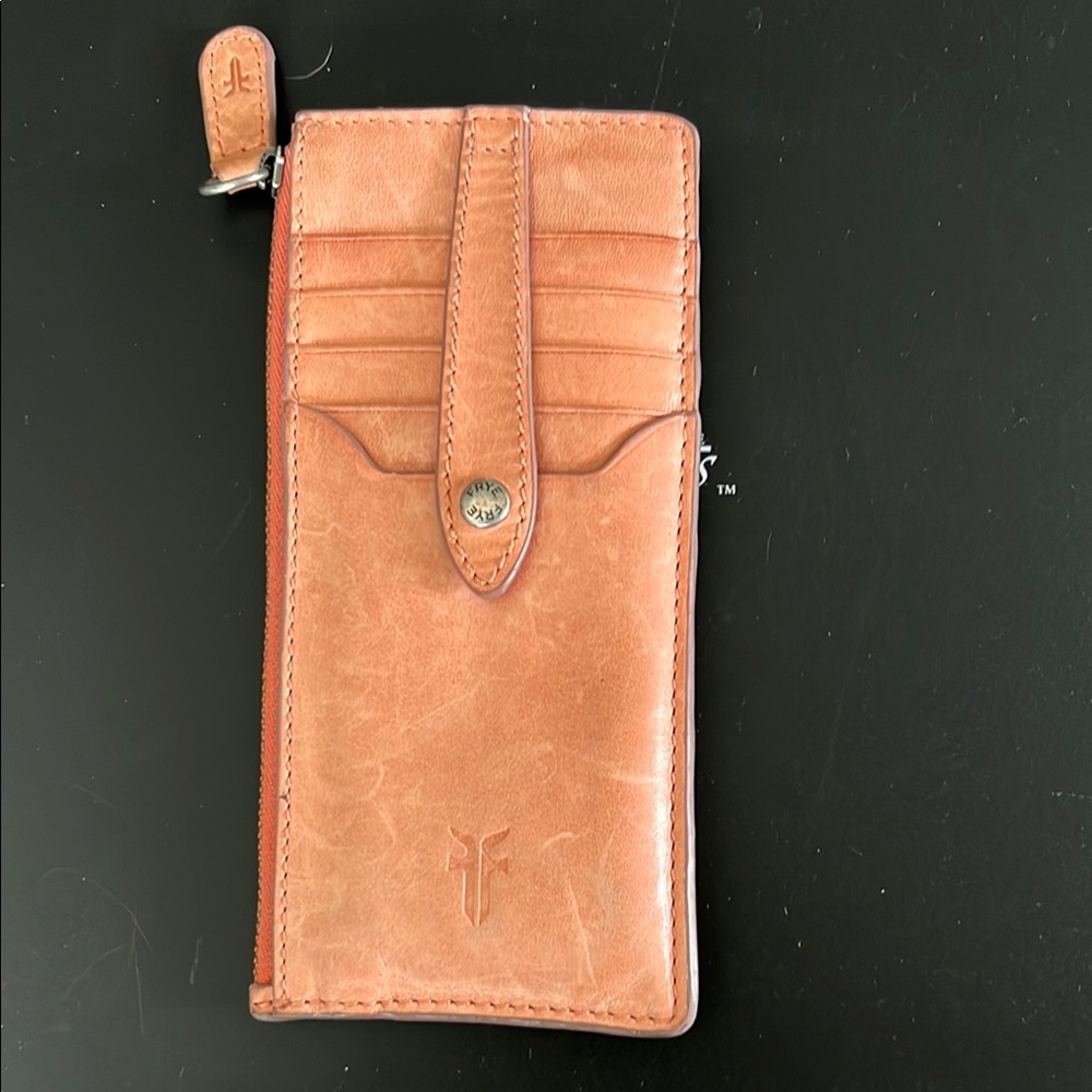 Frye Tan Leather Card Holder